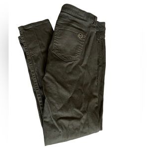 Michael Kors olive green skinny jeans